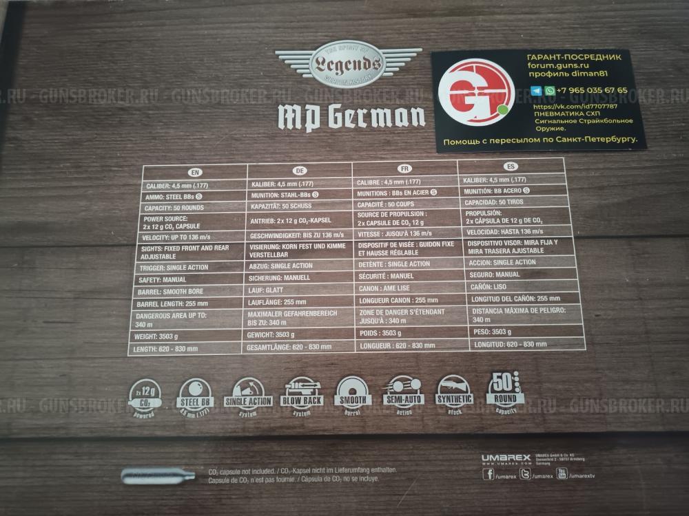 Umarex Legends MP-40 MP40 МП40 МП-40 