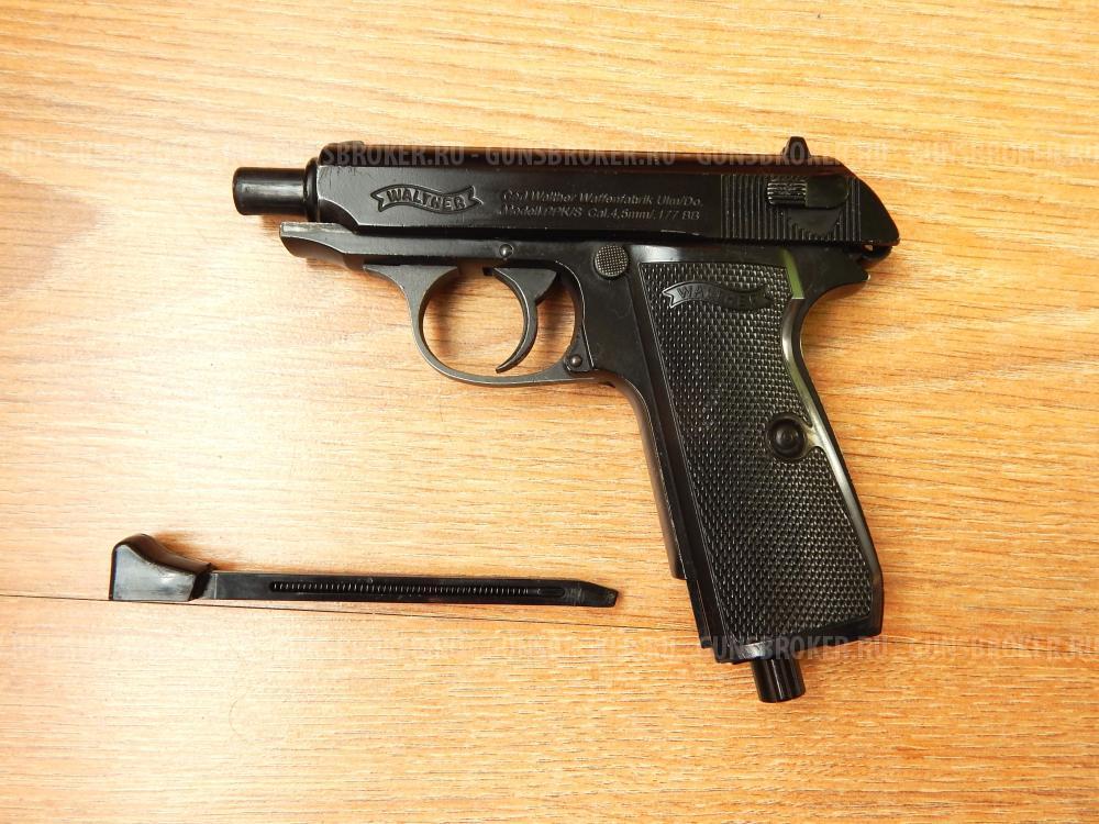 Пневматический пистолет Umarex, Walther PPK/S. Blowback. С комплектом. 
