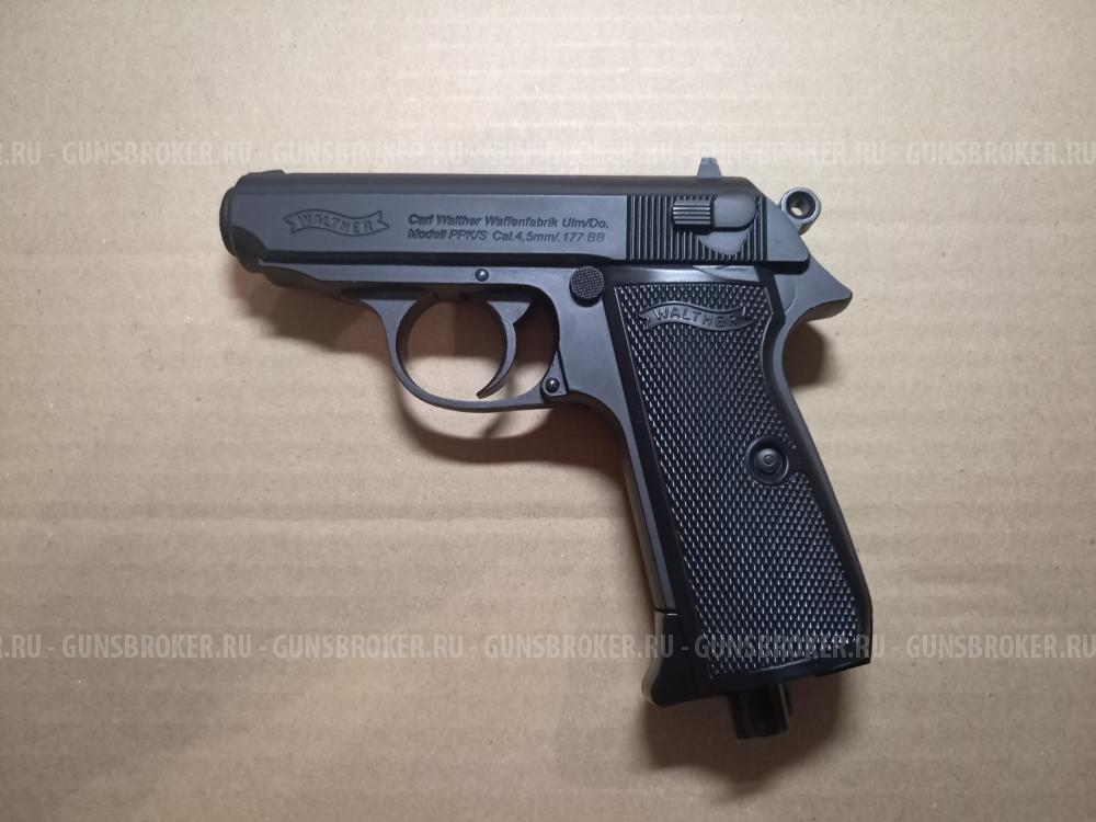 Пневматический пистолет WALTHER PPK/S (Umarex). 