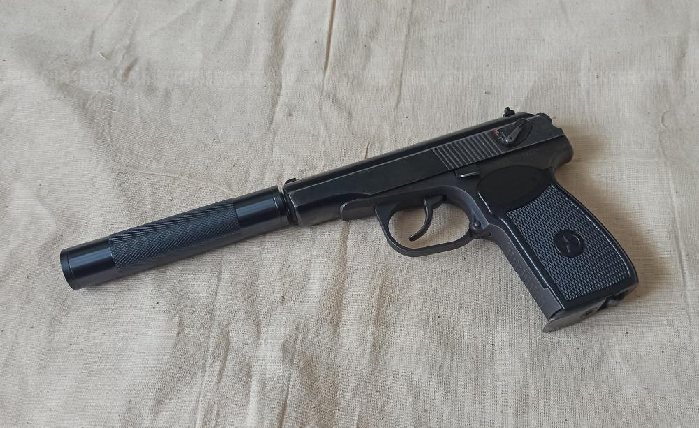 Пневматический ПМ МР-654 гладкий стволик и удлинитель 