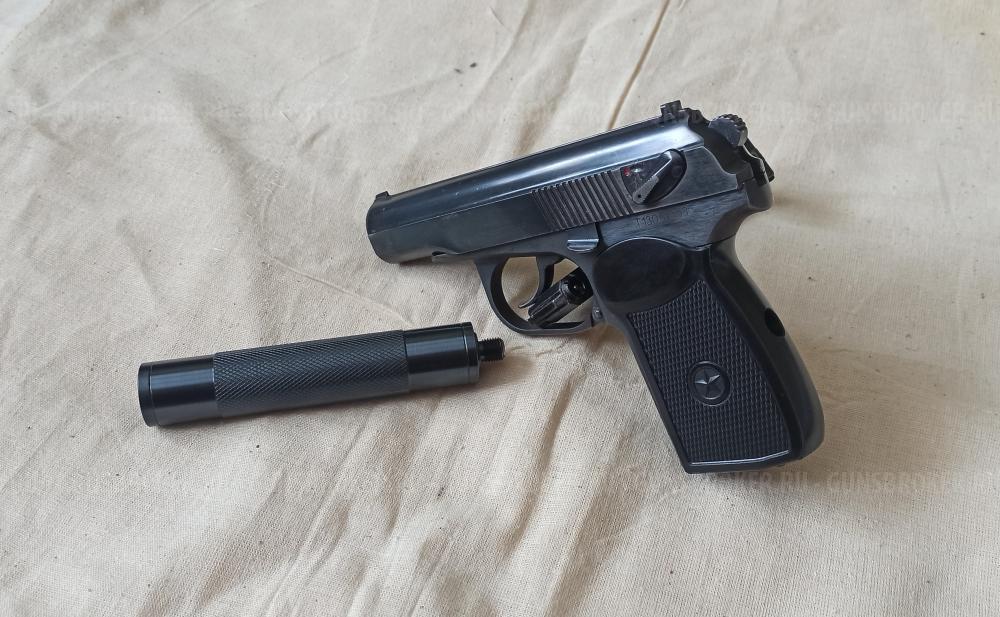 Пневматический ПМ МР-654 гладкий стволик и удлинитель 