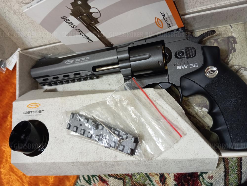 Пневматический револьвер SW B6