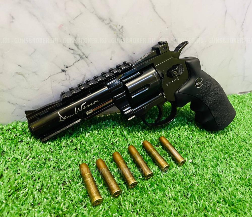 Пневматический револьвер ASG Dan Wesson 4 Black
