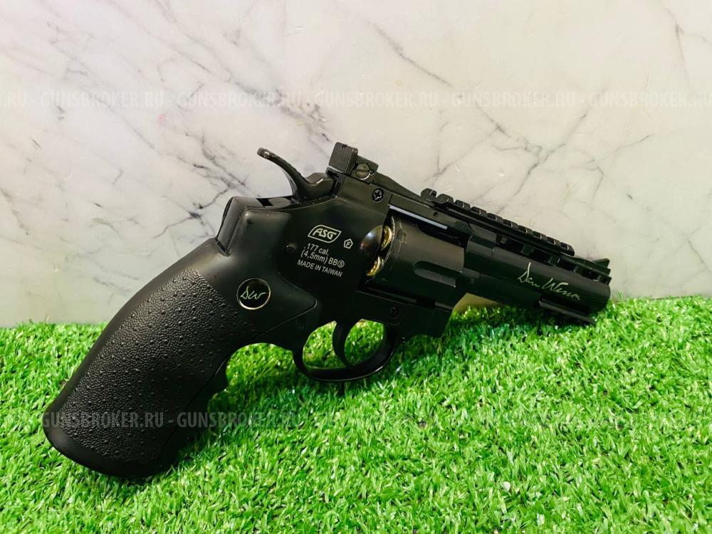 Пневматический револьвер ASG Dan Wesson 4 Black
