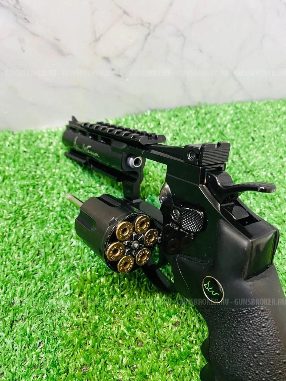Пневматический револьвер ASG Dan Wesson 4 Black