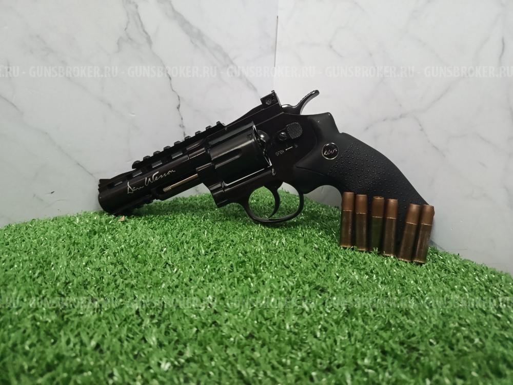 Пневматический револьвер ASG Dan Wesson 4 Black