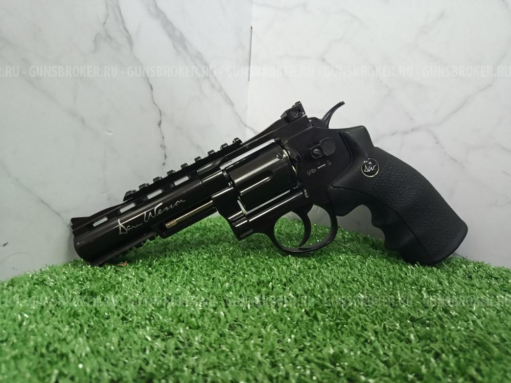 Пневматический револьвер ASG Dan Wesson 4 Black