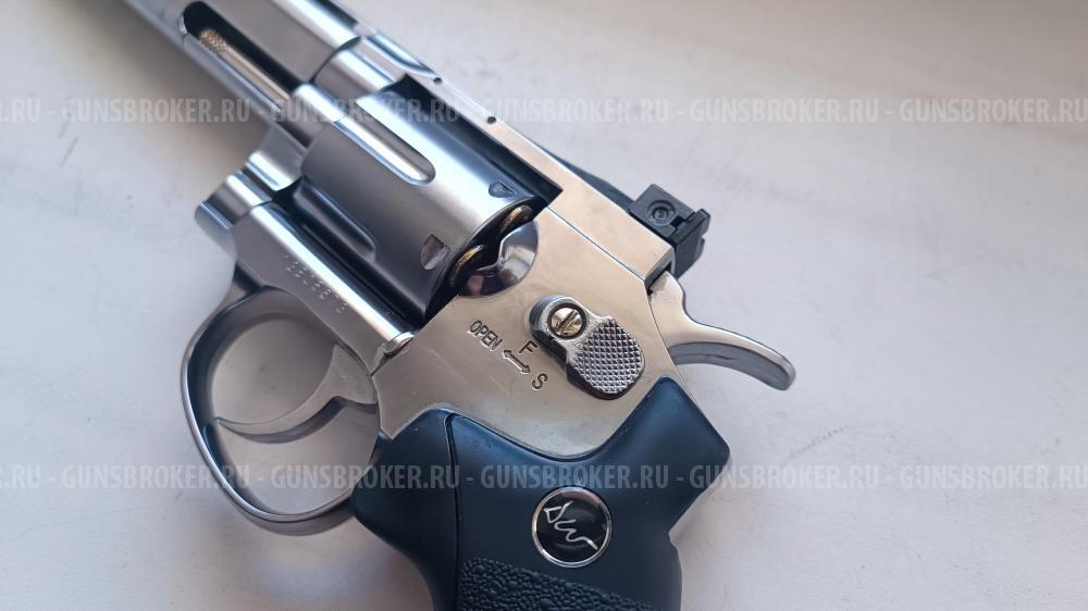 Пневматический револьвер ASG Dan Wesson 6 Silver (арт.16559)