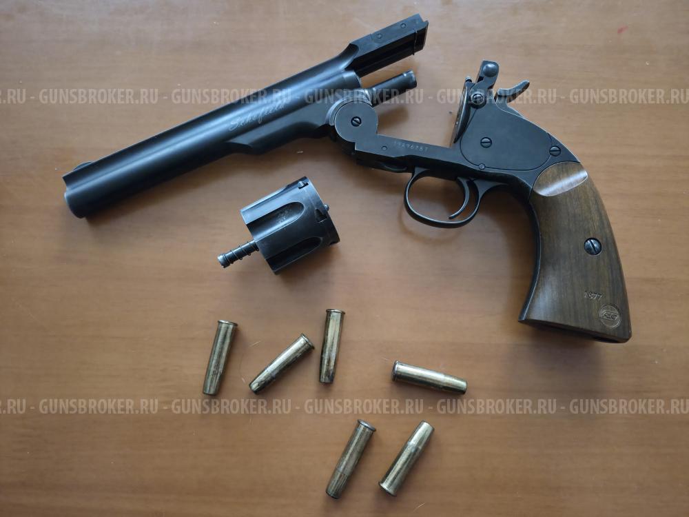 Пневматический револьвер ASG Schofield 6 Aging Black 4.5мм