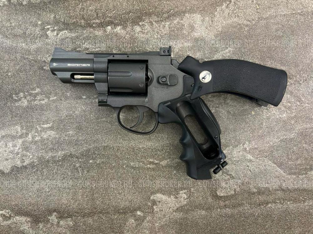Пневматический револьвер Borner Super Sport 708 (2”, металл, S&W, б/у) 4.5 мм