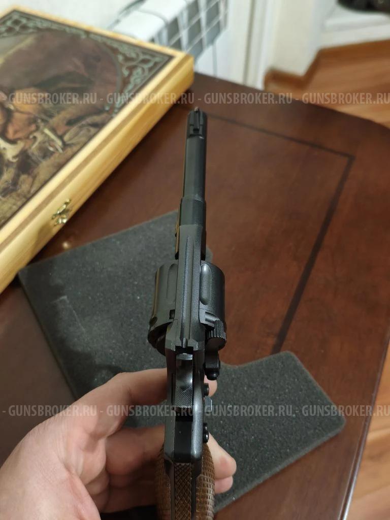 Пневматический револьвер Gletcher Nagan NGT F, (Наган, шарики BB) 4.5 мм 