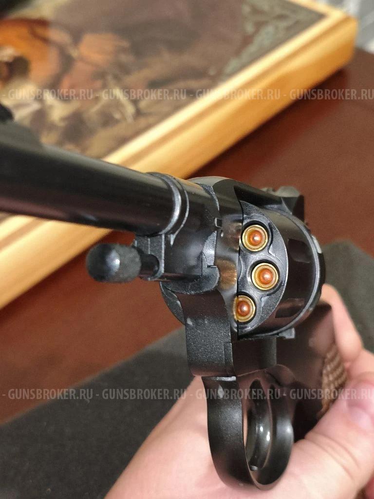Пневматический револьвер Gletcher Nagan NGT F, (Наган, шарики BB) 4.5 мм 