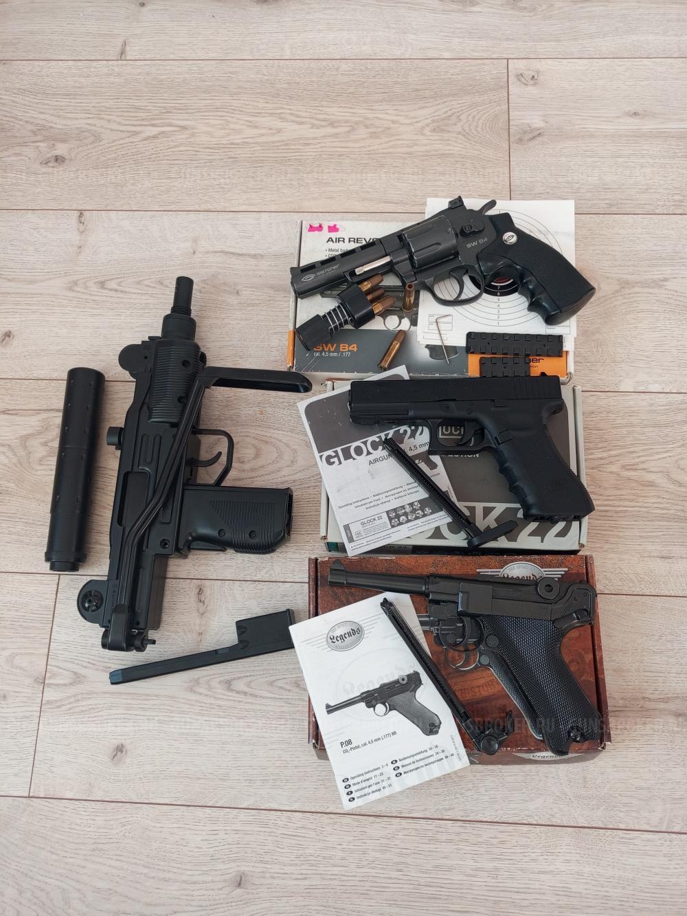 Пневматический револьвер Gletcher SW B4