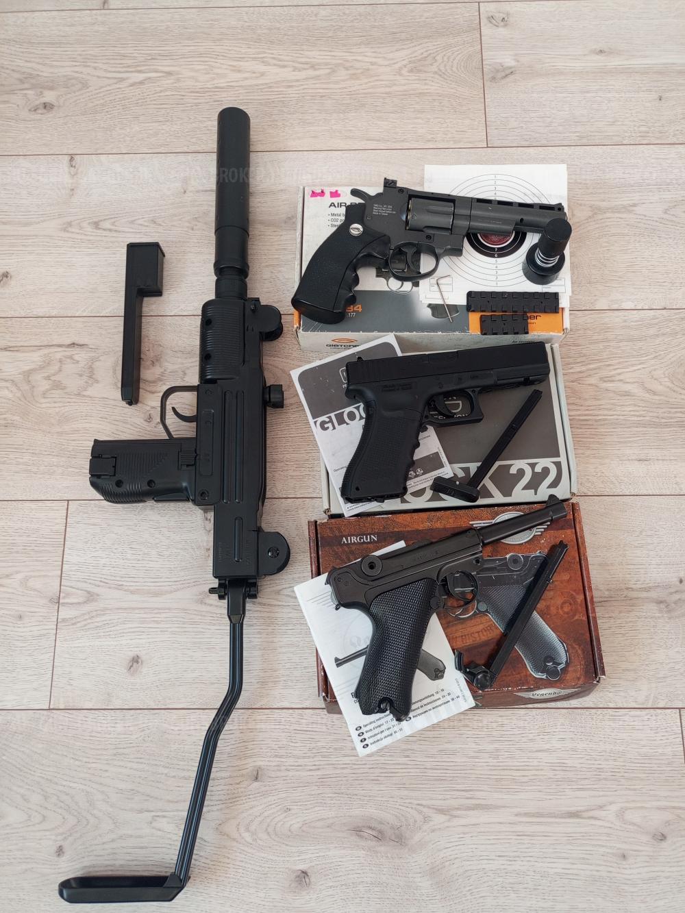 Пневматический револьвер Gletcher SW B4