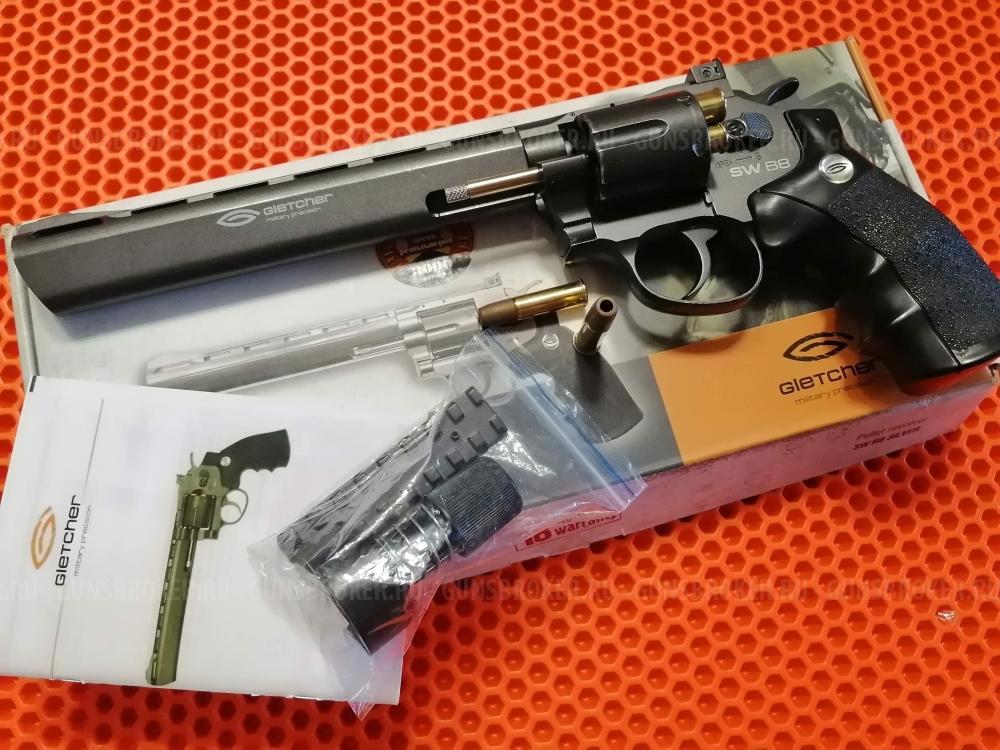 Пневматический револьвер Gletcher SW B8