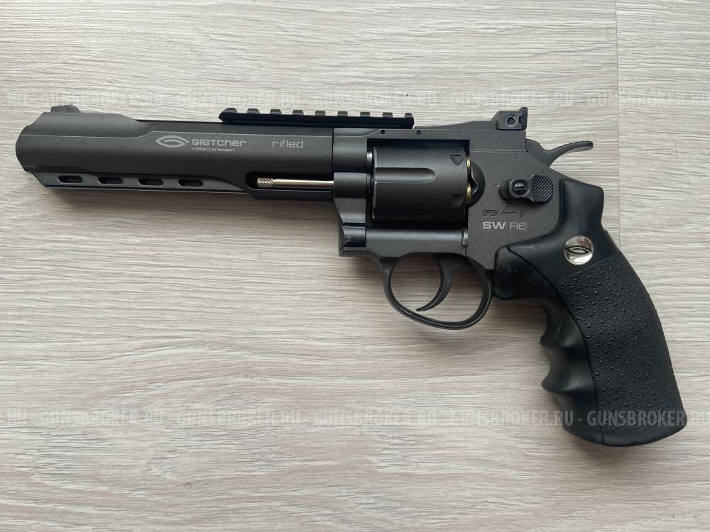 Пневматический револьвер Gletcher SW R6 