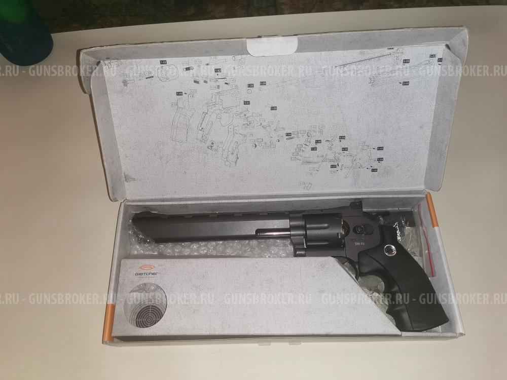 Пневматический револьвер Gletcher SW R8