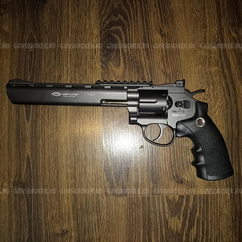 Пневматический револьвер Gletcher SW R8
