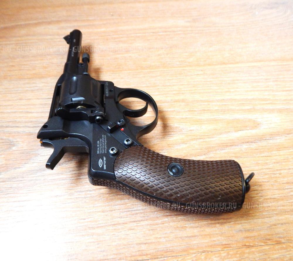 Пневматический револьвер Наган NGT RF Пулевой, от Gletcher. С комплектом. В идеале. Новый.