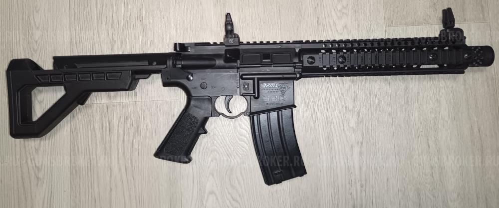 винтовка Crosman DPMS SBR Full Auto (M16 M4, ★3 Дж) 4,5 мм