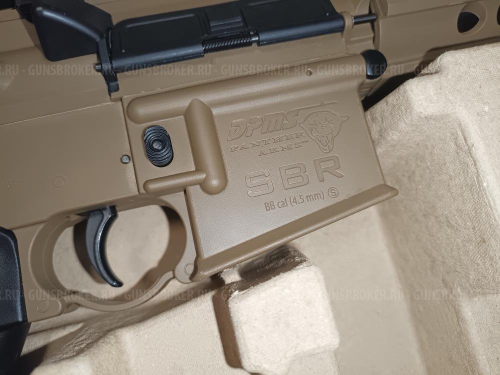 винтовка Crosman DPMS SBR Full Auto (M16 M4, ★3 Дж) 4,5 мм FDE
