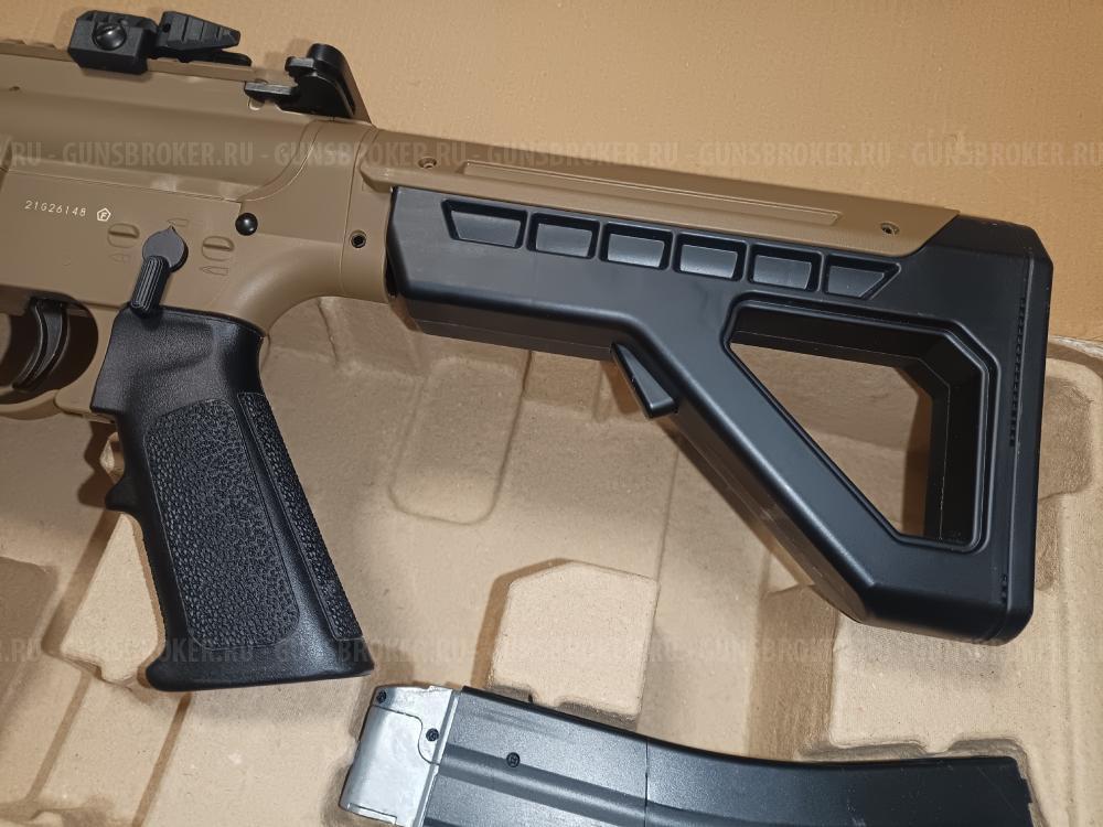 винтовка Crosman DPMS SBR Full Auto (M16 M4, ★3 Дж) 4,5 мм FDE