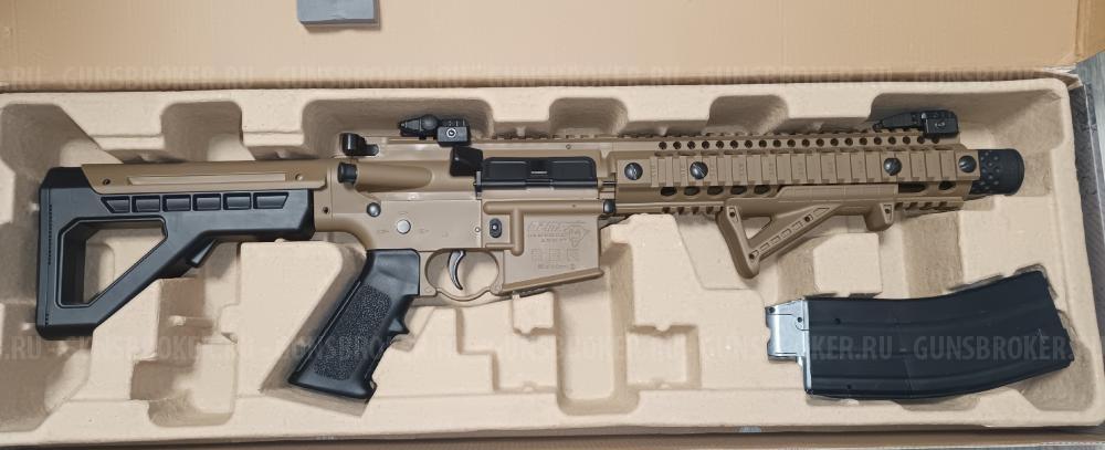 винтовка Crosman DPMS SBR Full Auto (M16 M4, ★3 Дж) 4,5 мм FDE