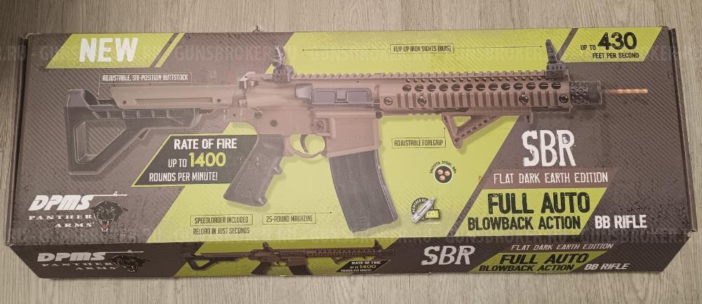 винтовка Crosman DPMS SBR Full Auto (M16 M4, ★3 Дж) 4,5 мм FDE