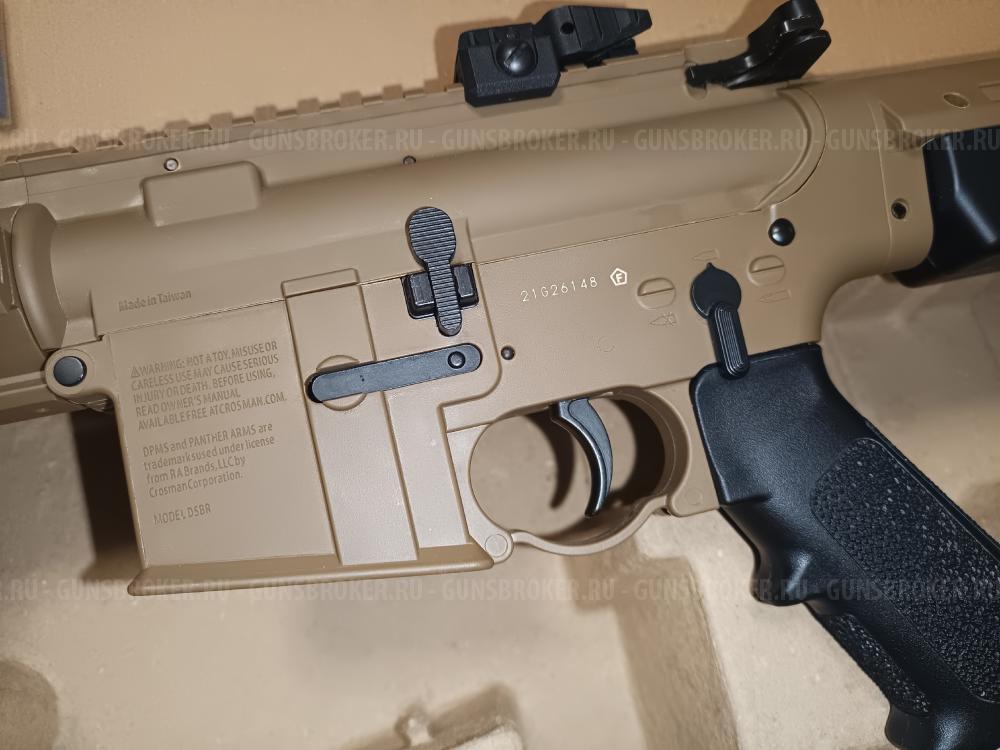 винтовка Crosman DPMS SBR Full Auto (M16 M4, ★3 Дж) 4,5 мм FDE