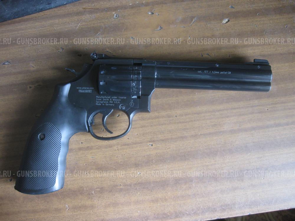 Пневматический револьвер UMAREX Smith & Wesson 586-6 4,5мм 3J
