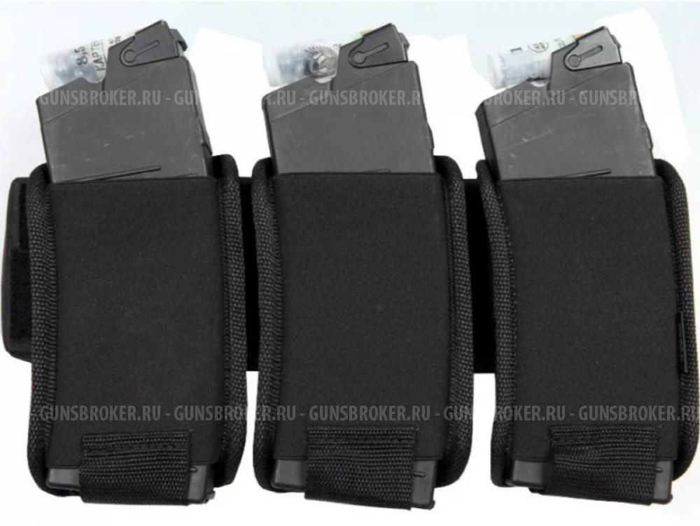 Подсумок спортивный для 3-х магазинов Вепрь-12/Сайга-12 