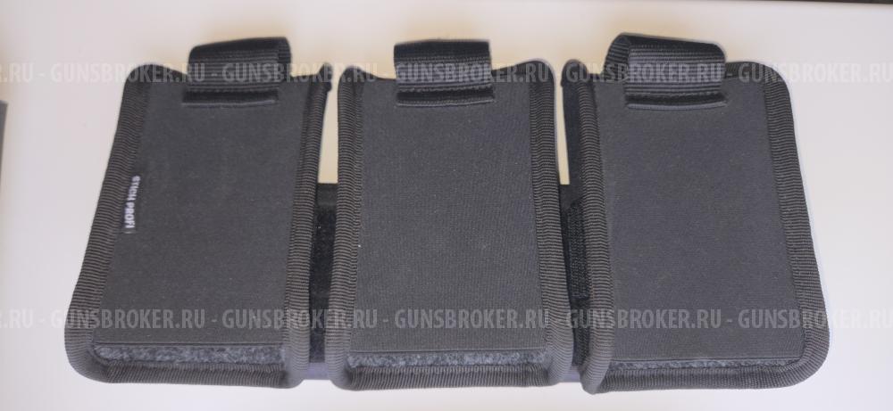 Подсумок спортивный для 3-х магазинов Вепрь-12/Сайга-12 
