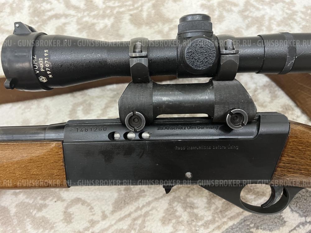 Полуавтомат Anshuts-525 в калибре 22LR. Два магазина, оптика ВОМЗ, чехол.