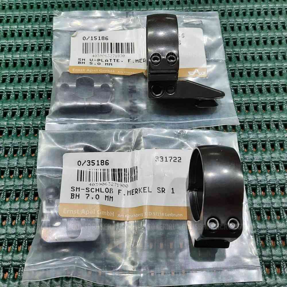 Поворотный кронштейн APEL на Merkel SR1, кольца 30 мм. (300-05186)