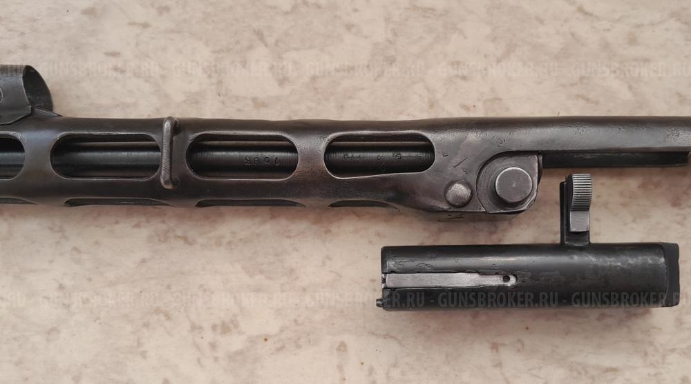 ППШ-41.  Ранний Кожух с Секторным Прицелом. Стволик и Затвор СХП 10х31 мм.  Оригинал.  