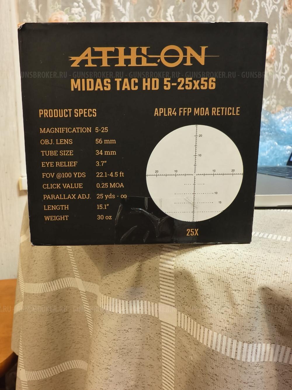 Новый прицел athlon midas 5-25x56ffp + быстросъемные кольца