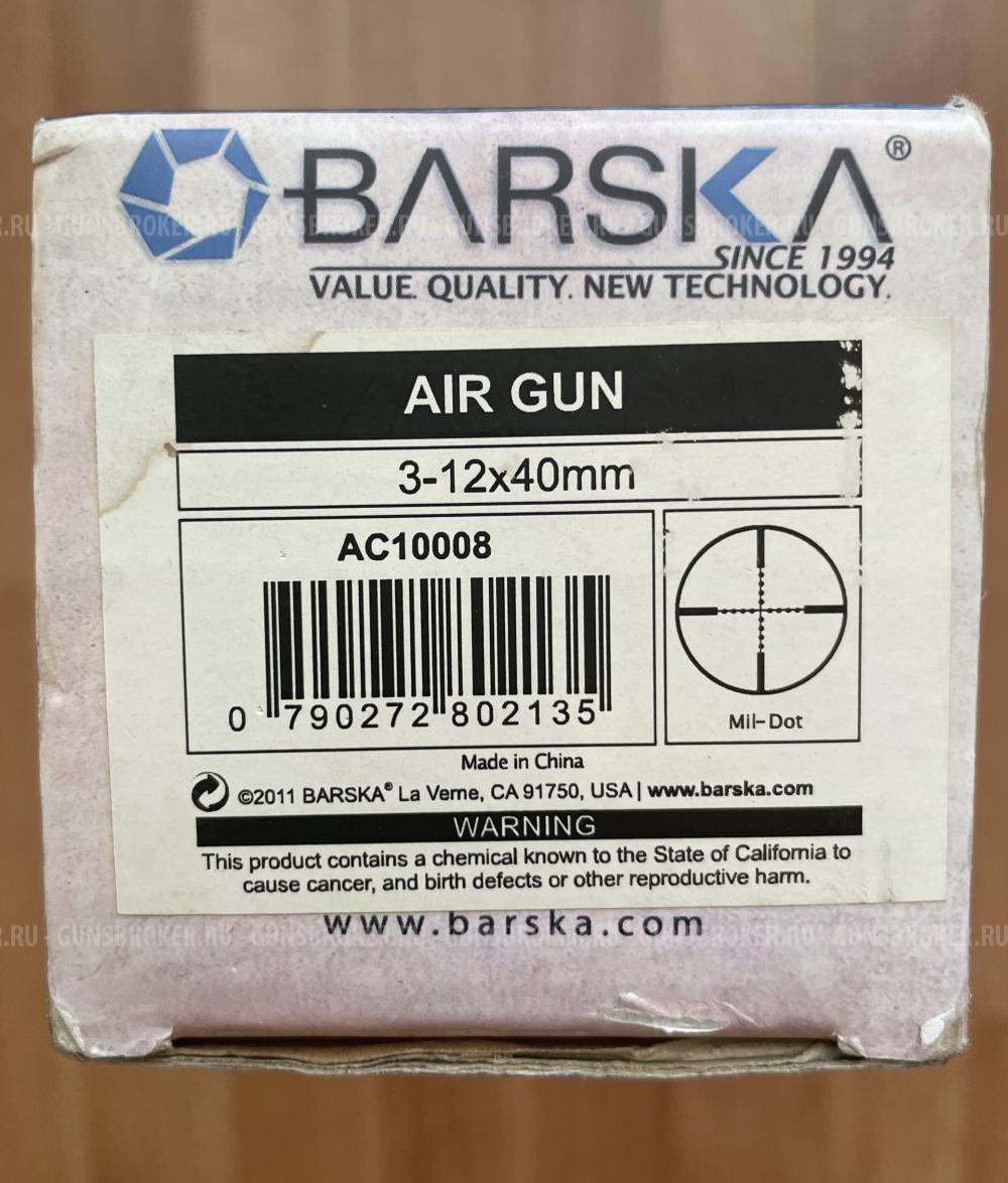 прицел BARSKA AIR GUN 3-12x40 Mil-Dot для мощной пневматики