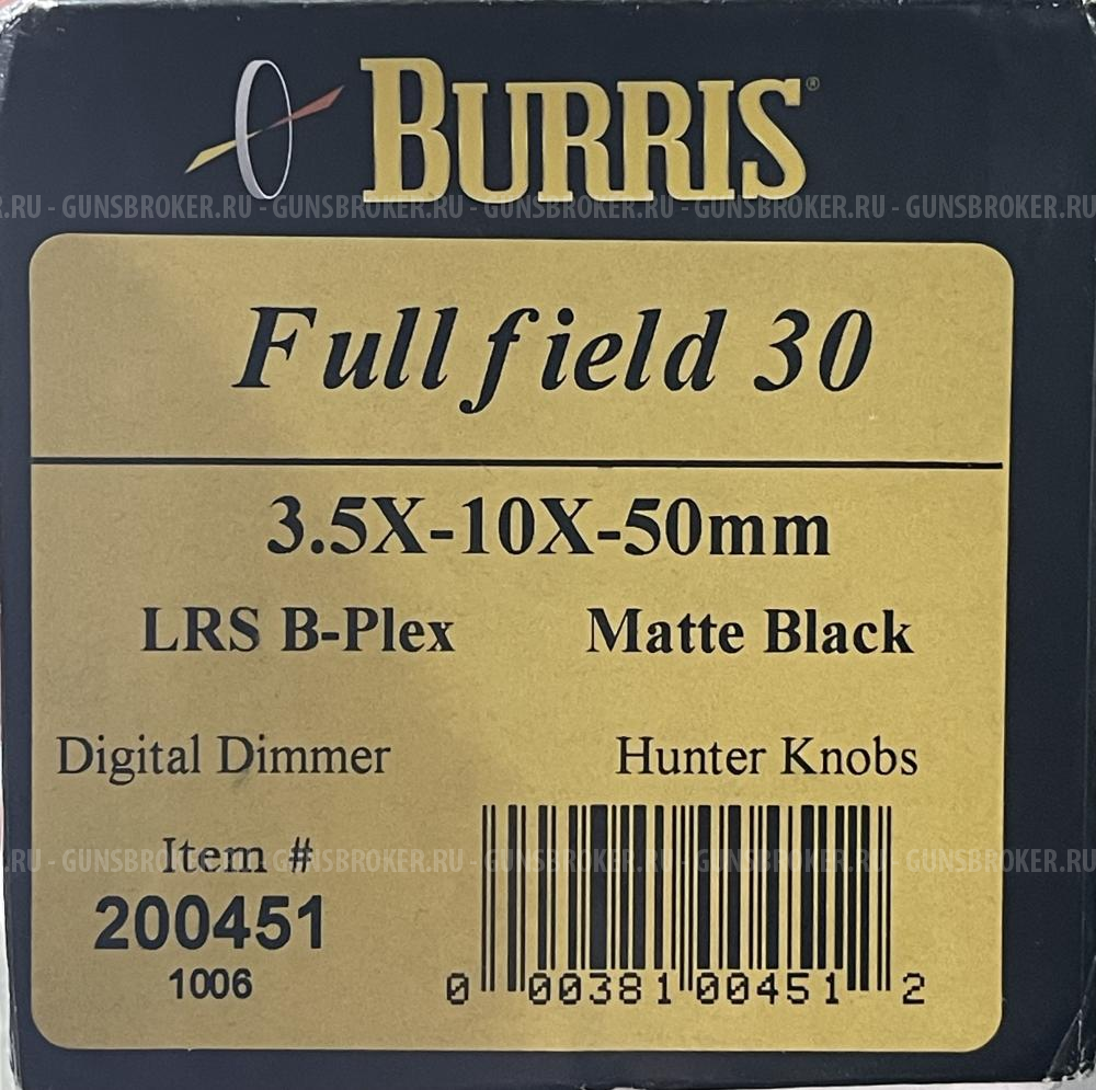 Прицел Burris 3.5-10*50 с подсветкой