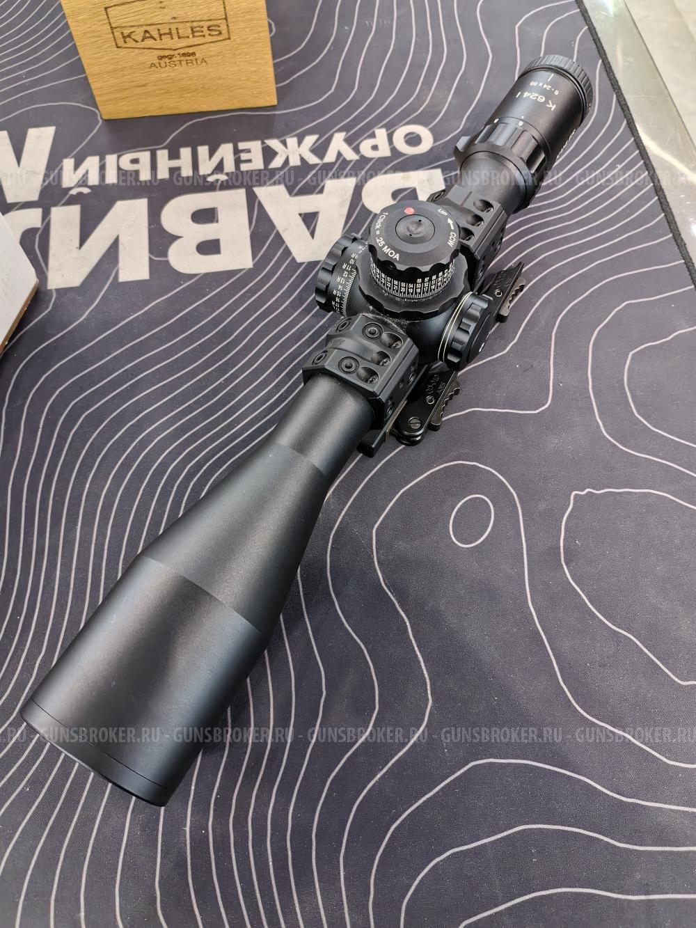 Прицел kahles 6-24x56 moa с быстросьемным креплением spuhr