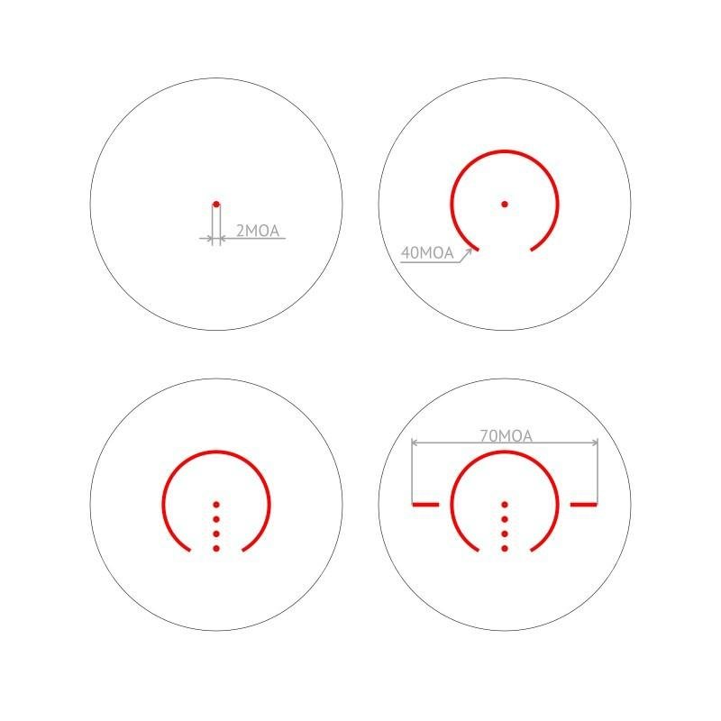 Прицел коллиматорный Veber Wolf Alfa RD1X20 OLED