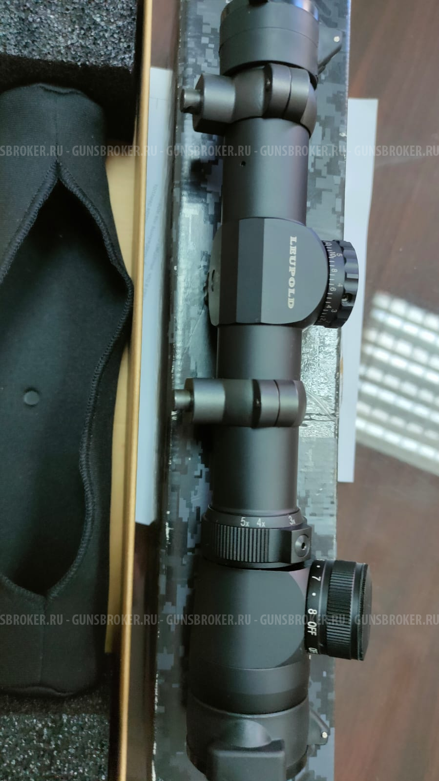 Прицел LEUPOLD, Mark 4 MR/T 1.5-5x20mm, с подсветкой.