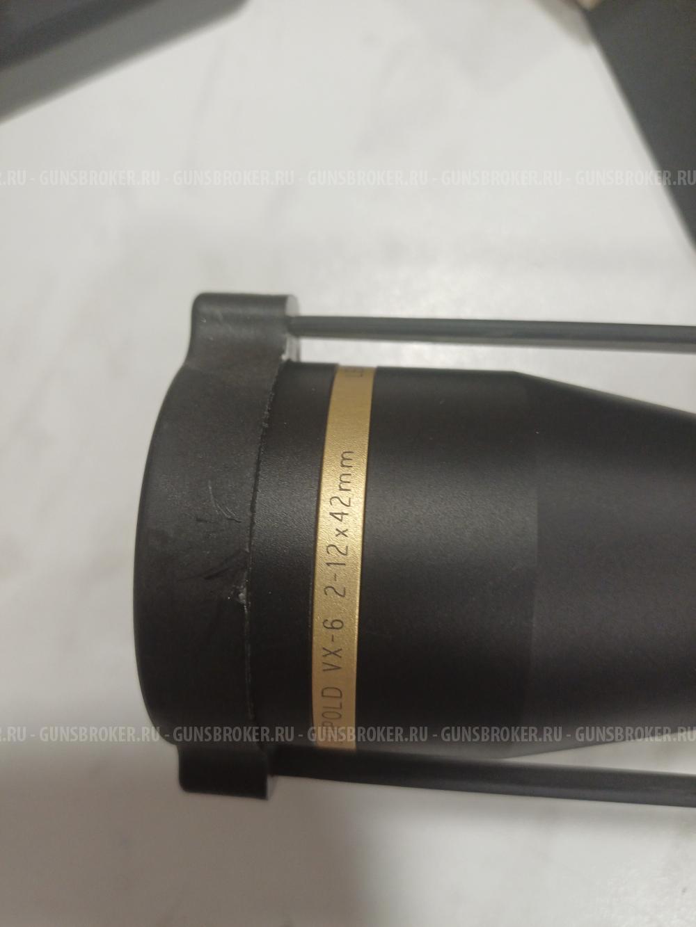 Прицел Leupold VX-6 2-12x42 FireDot LR Duplex с подсветкой.  