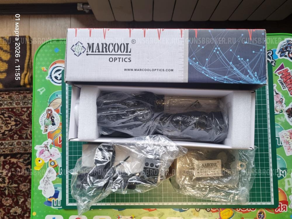 Прицел MARCOOL 3-12x44 SFIR FFP с быстросъёмным монолитным кронштейном + кольца