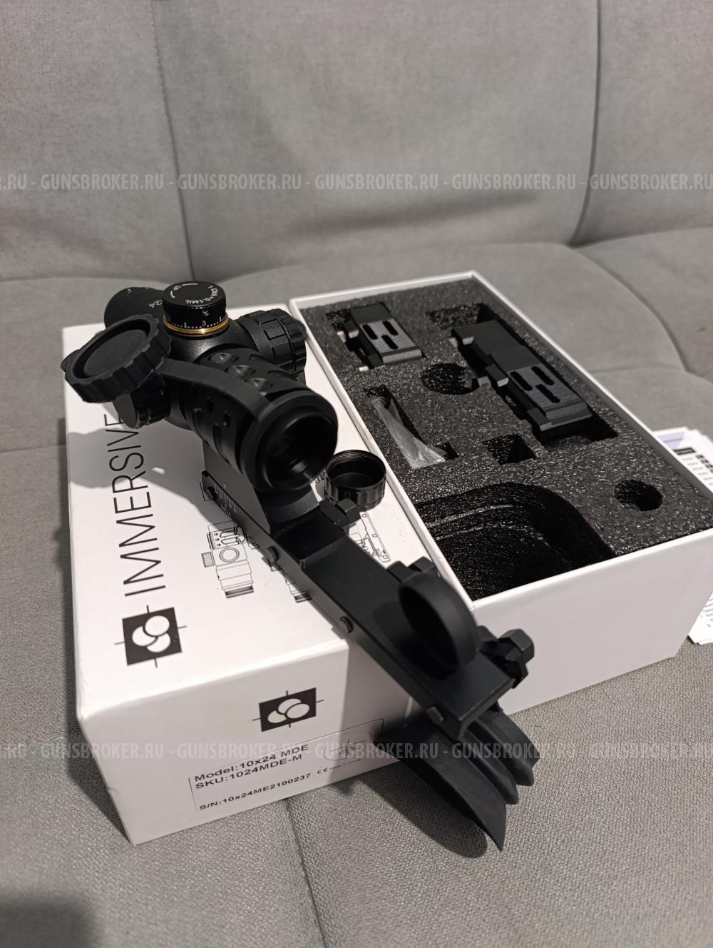 Прицел оптический Immersive Optics 10х24 MDE (Mildot Extended)