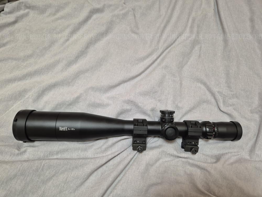прицел оптический March X 8-80x56, 34мм,