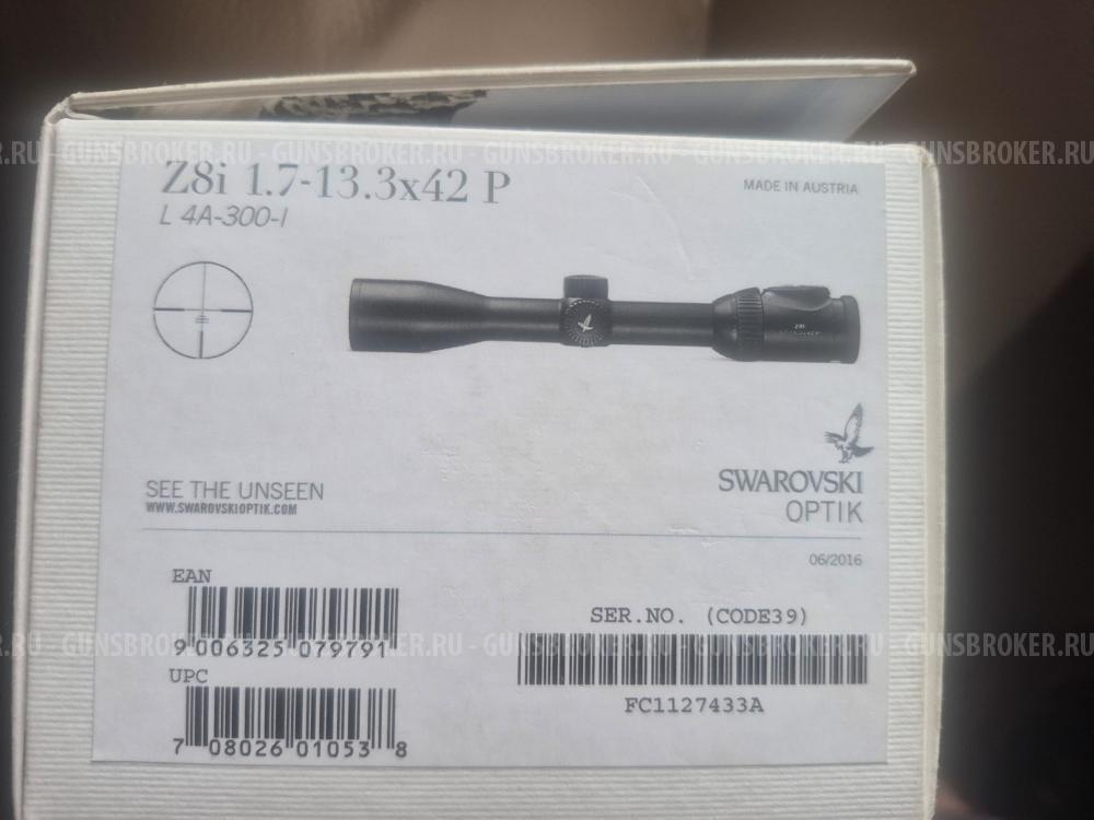 Прицел Оптический Swarovski Z8I 1,7-13,3X42 (30MM) P L 4A-IF