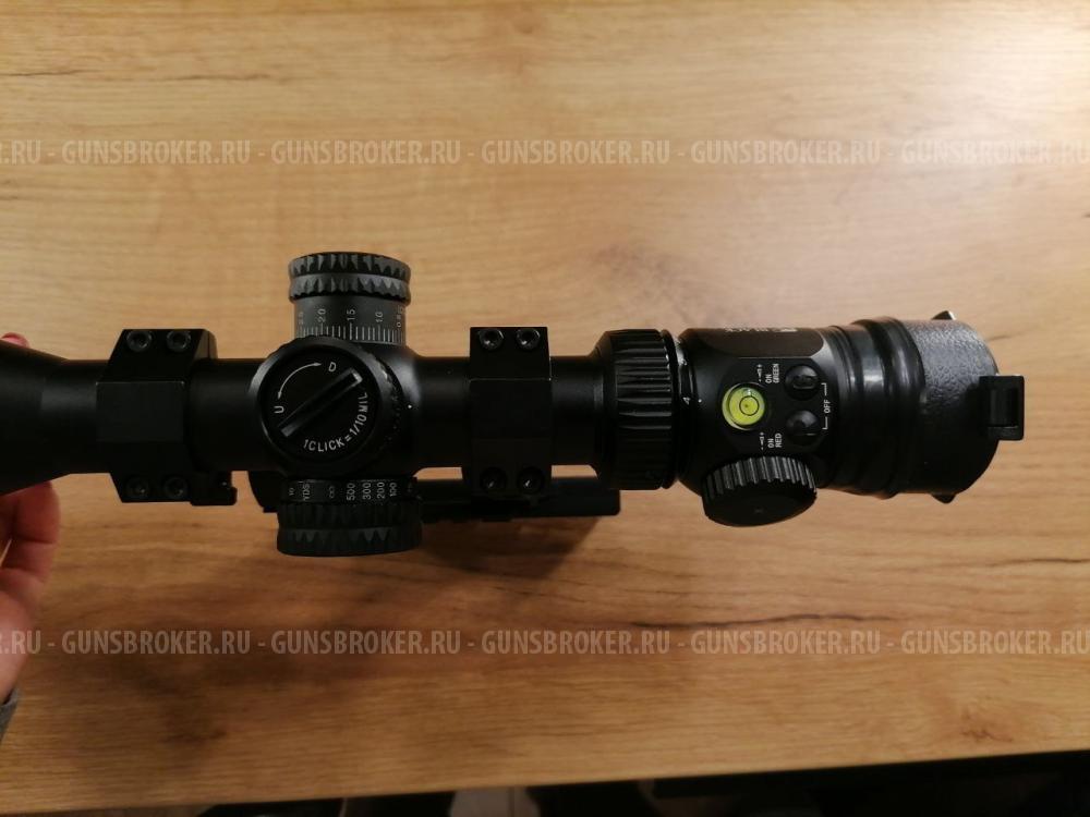 прицел оптический Veber Black Russian 4-16x56 + боковой кронштейн Leapers UTG PRO MTU 016