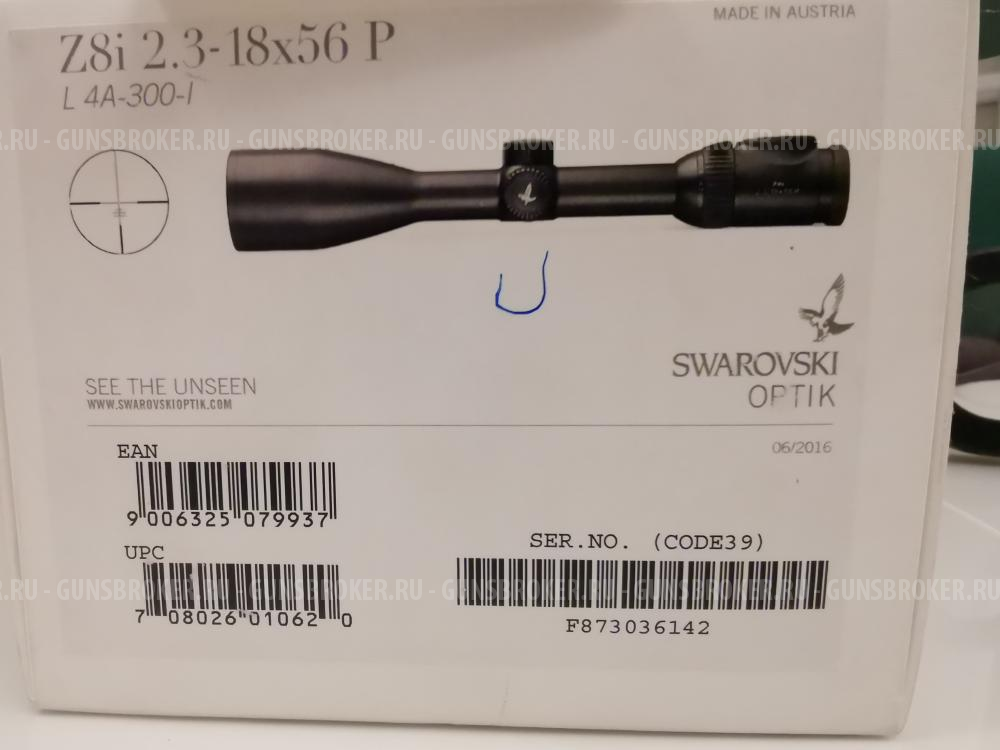 Прицел Swarovski z8i 2.3-18*56 PL 4A-300-1