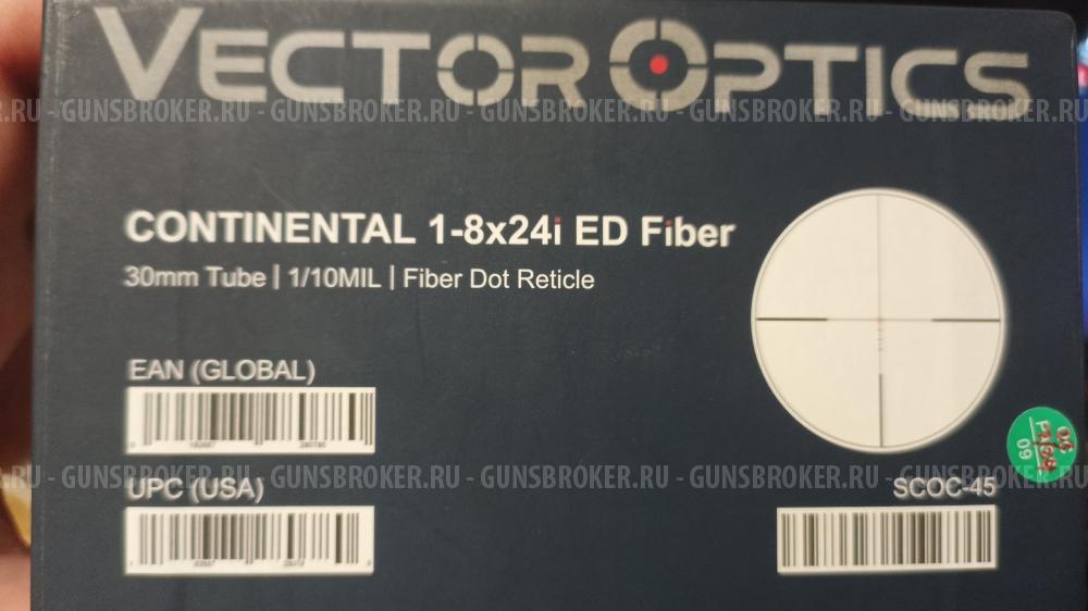 Прицел Vector Optics Continental 1-8x24i SFP, ED Fiber LPVO, VET-FDR (SCOC-45)
