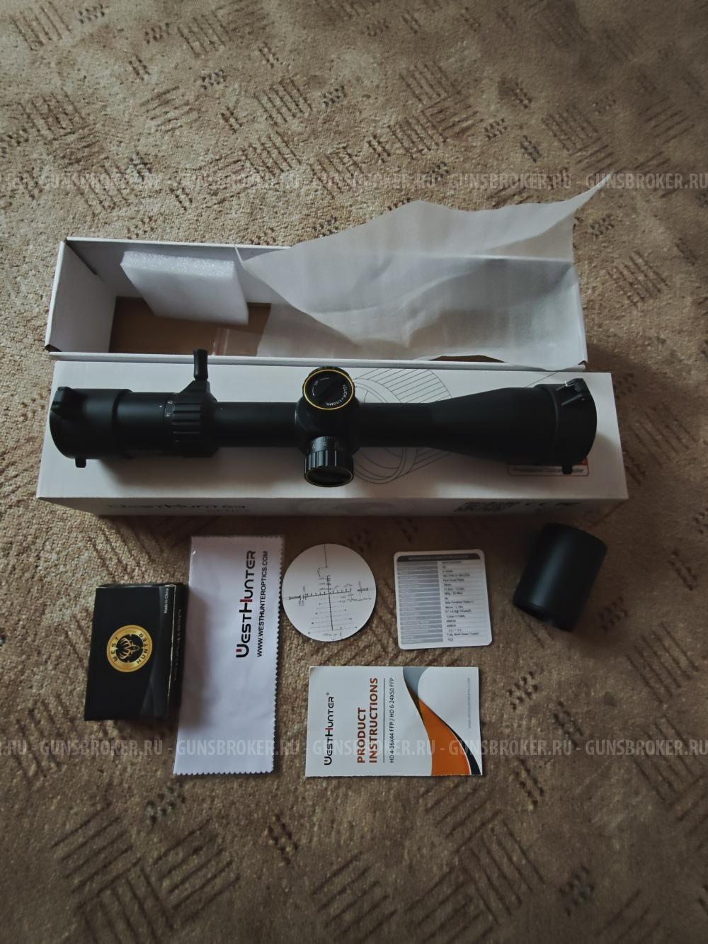 Прицел WestHunter HD 4×16×44 FFP